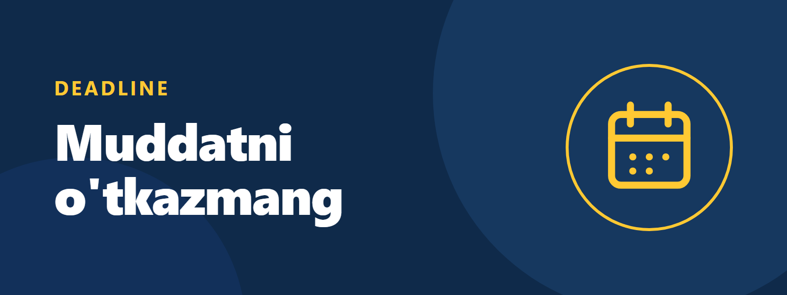 Deadline'ni o'tkazib yuborish: eng qimmat xato va uning oldini olish