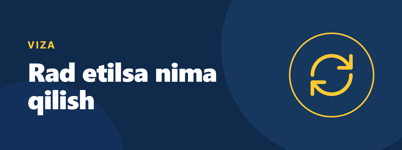 Viza rad etilsa nima qilish kerak